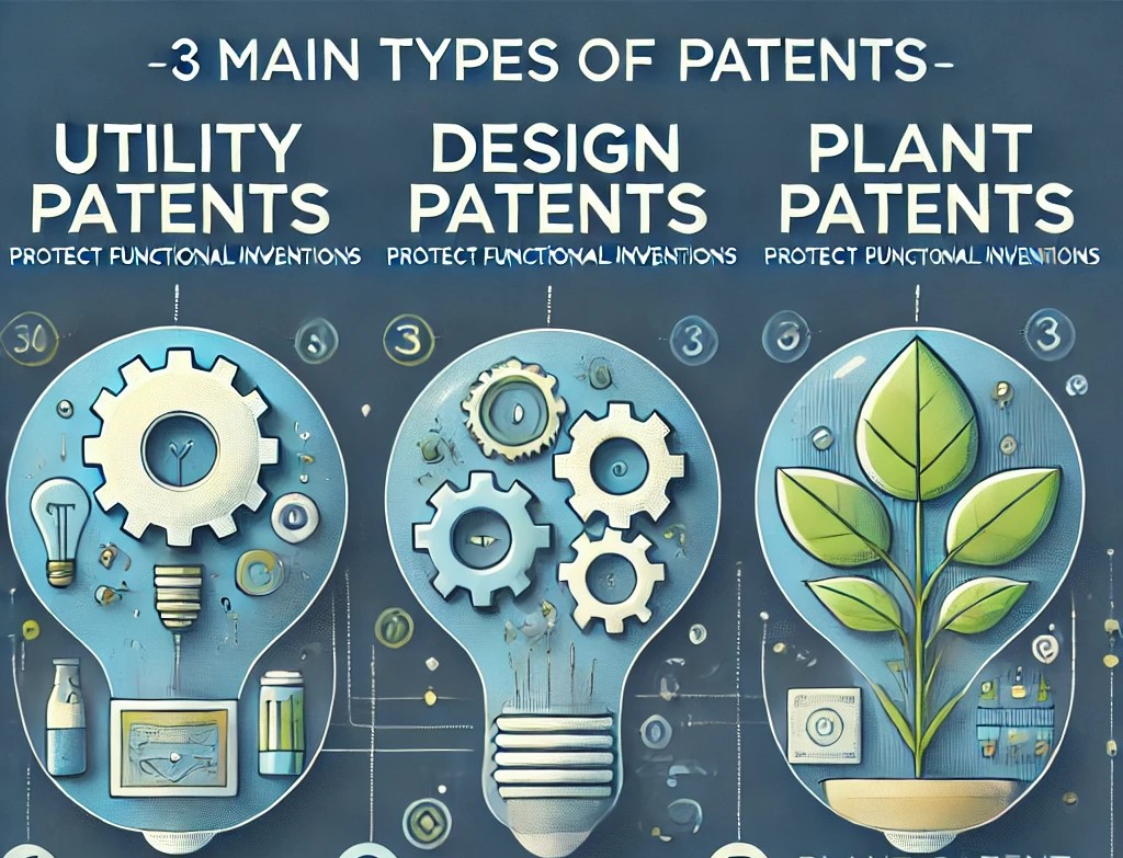 Utility, Design, and Plant Patents